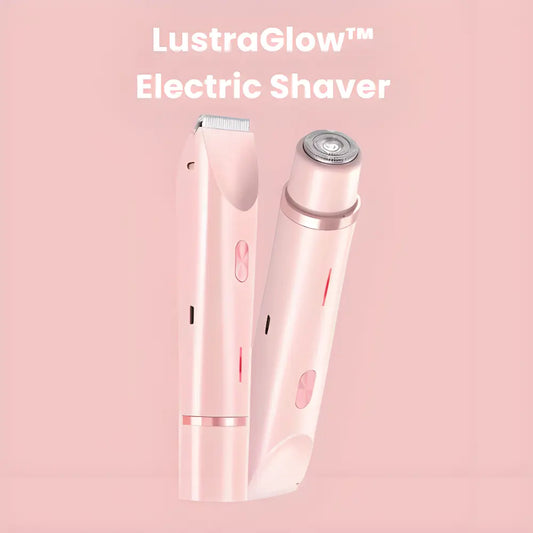 LustraGlow Electric 2-in-1 Body Shaver 